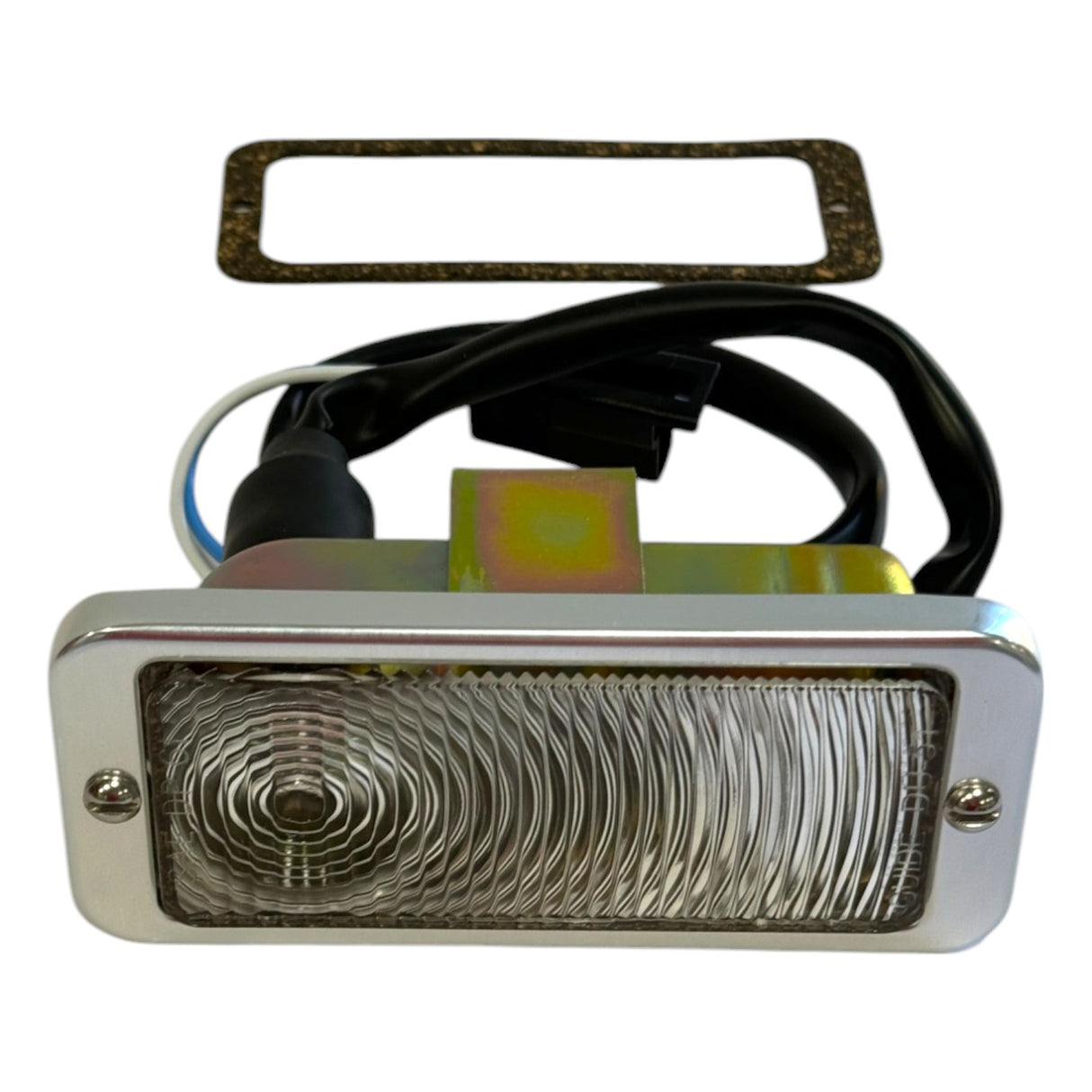 Turn Signal Assembly with Bright Anodized Bezel and Clear Lens