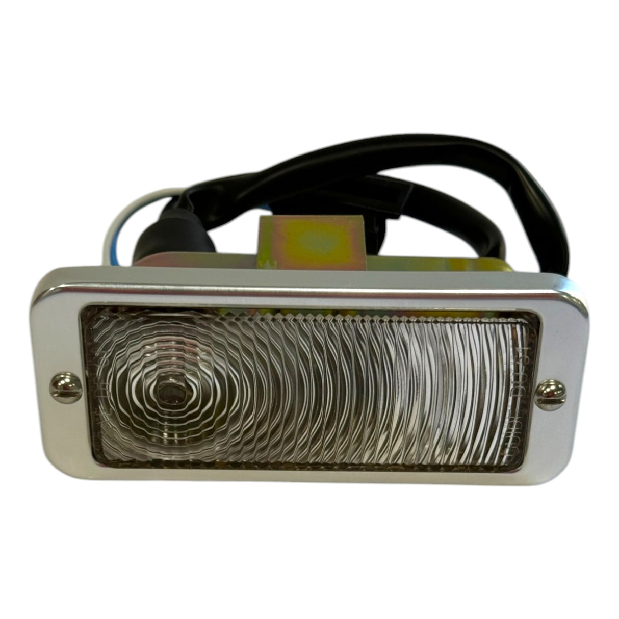 Turn Signal Assembly with Bright Anodized Bezel and Clear Lens