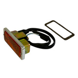Turn Signal Assembly with Bright Anodized Bezel and Amber Lens